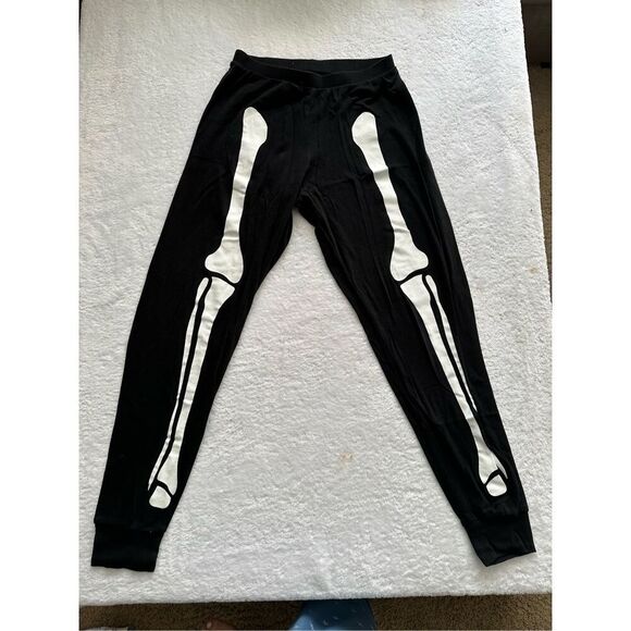 Target - Hide and Eeek black sweat pants skeleton Halloween men’s size small - Picture 3 of 4